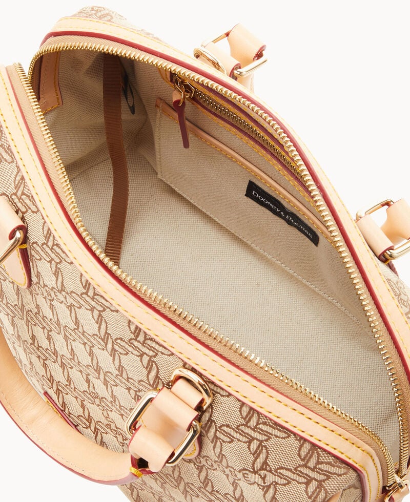 Dooney Maritime Barrel Satchel Brown ID-LRsjDN6G