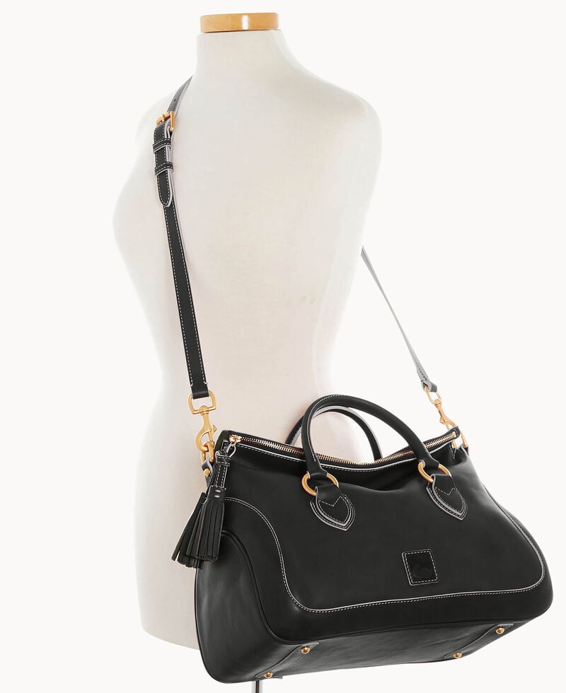 Dooney Florentine Large Satchel Black ID-N7tXonxa