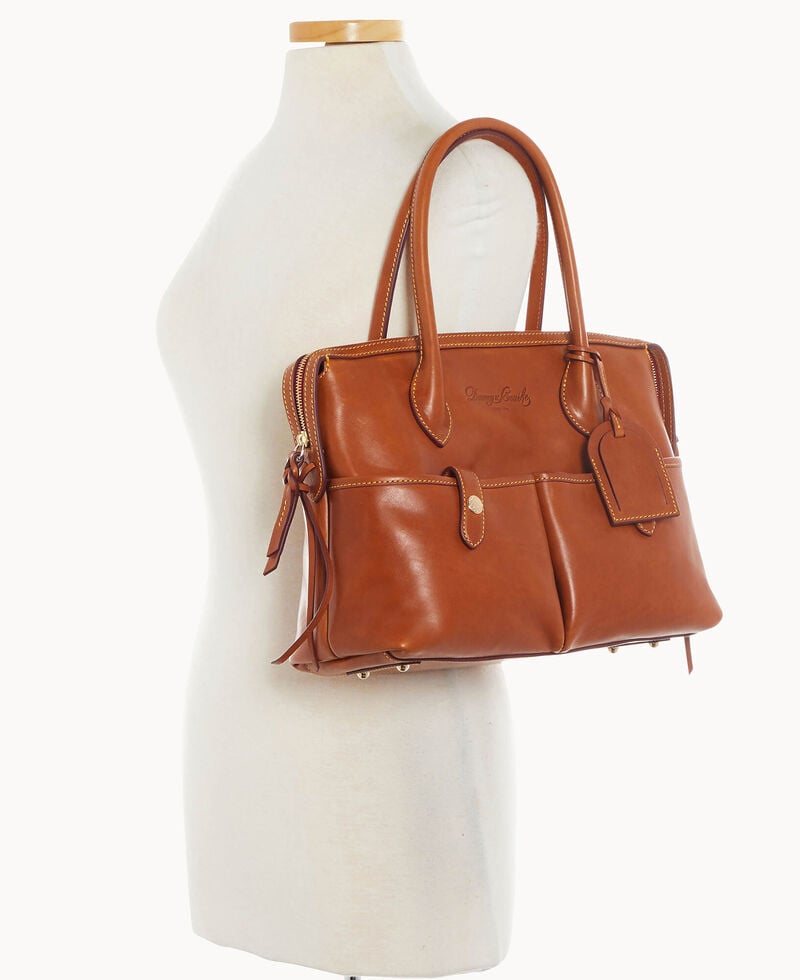 Dooney Florentine Medium East West Satchel Natural ID-NSTXf4q3