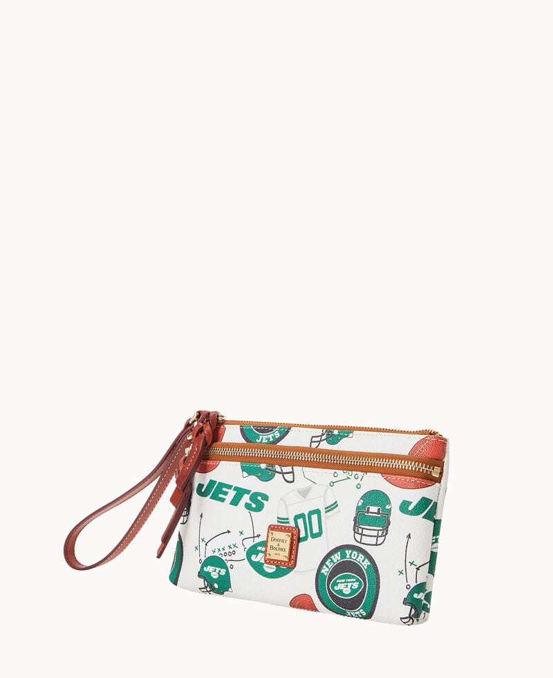 Dooney NFL Jets Double Zip Wristlet New York Jets ID-QQZEc21o