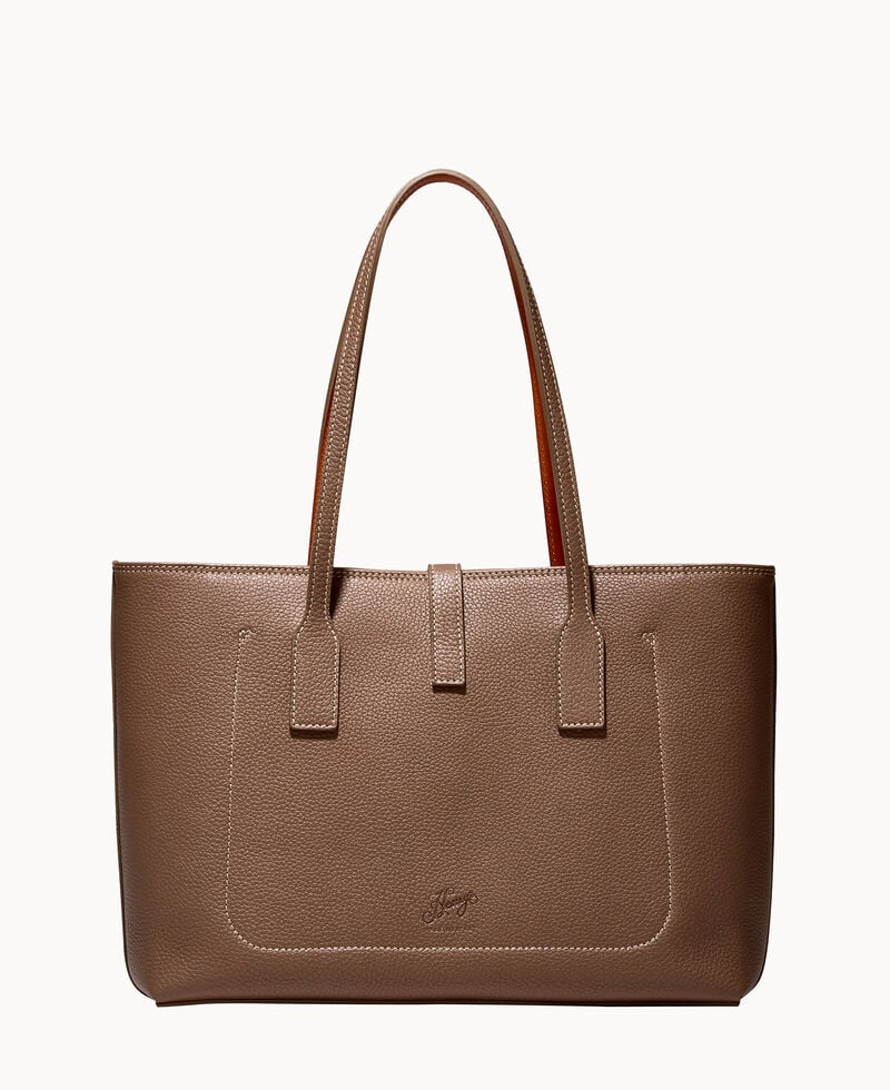 Dooney Henrys Zip Top Tote Taupe ID-Rkmsza65