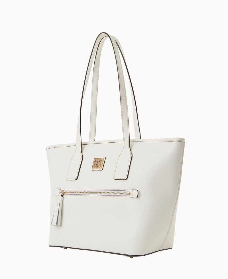 Dooney Saffiano Small Tote Off White ID-Rph5AnE6
