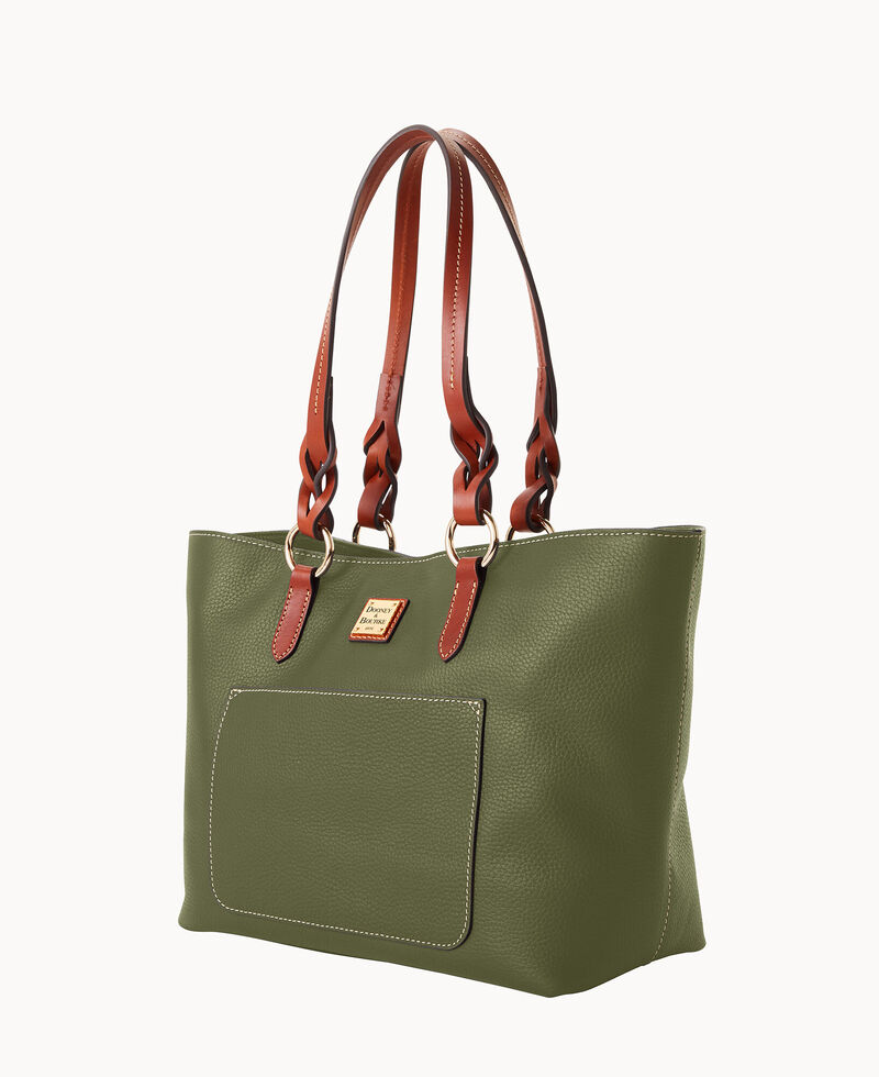 Dooney Pebble Grain Tammy Tote Olive ID-TFdkf5uk