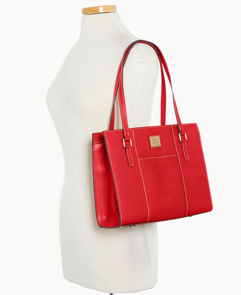 Dooney Saffiano Charlotte Tomato ID-ZvIvEY4y