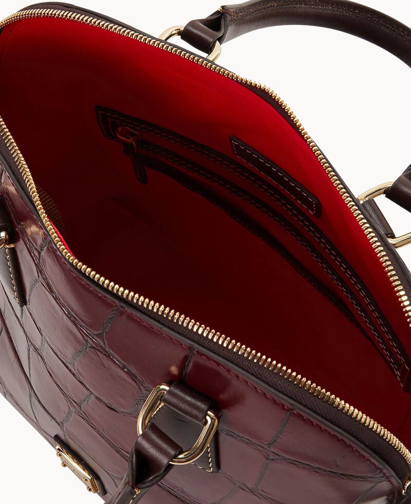 Dooney Denison Satchel Bordeaux ID-d1lcy1Jw