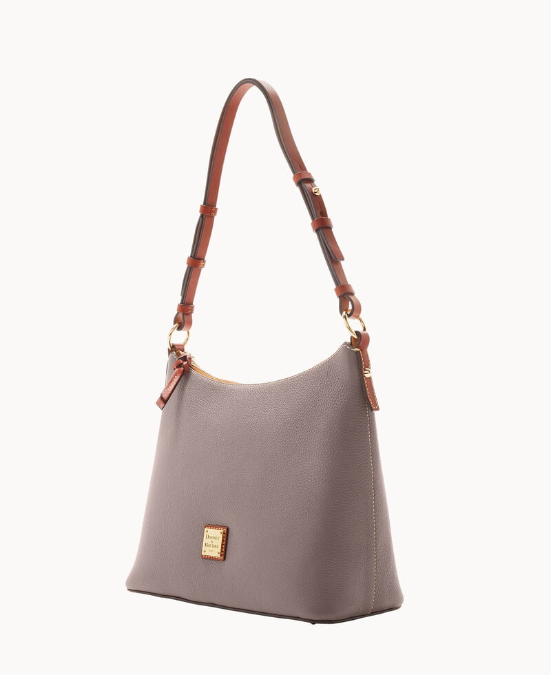 Dooney Pebble Grain Hobo Elephant ID-d3BPu0CJ