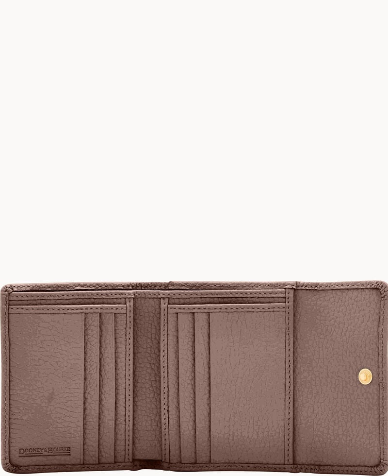 Dooney Pebble Grain Small Flap Credit Card Wallet Elephant ID-dGIfaNJr