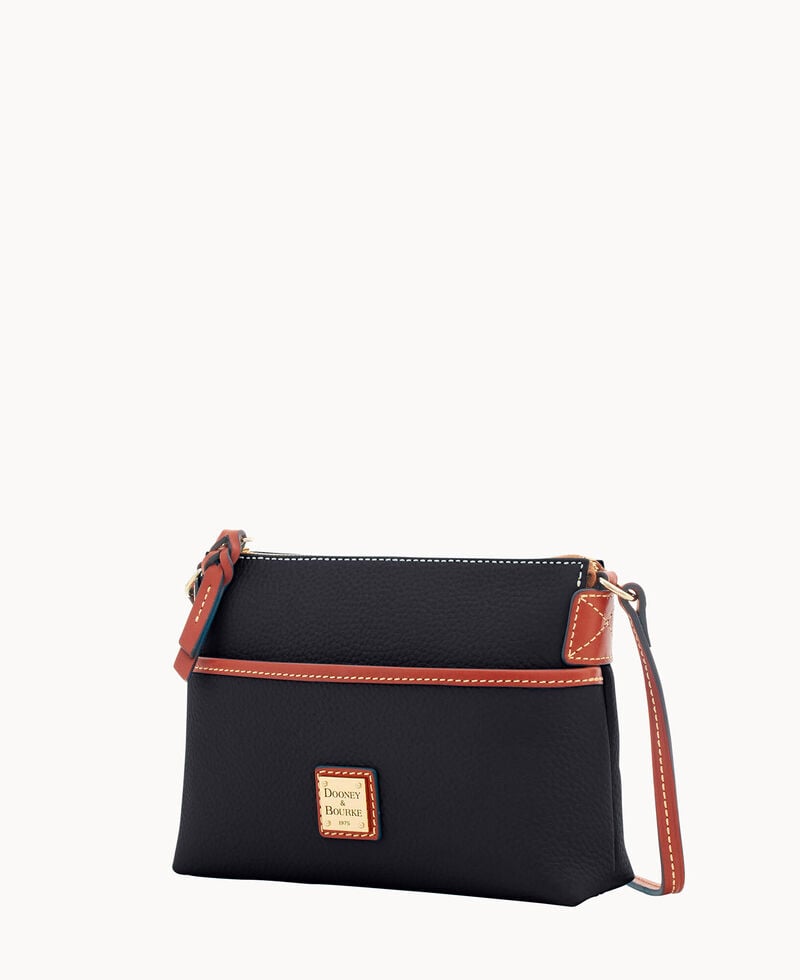 Dooney Pebble Grain Ginger Crossbody Black ID-fJcFBLaK
