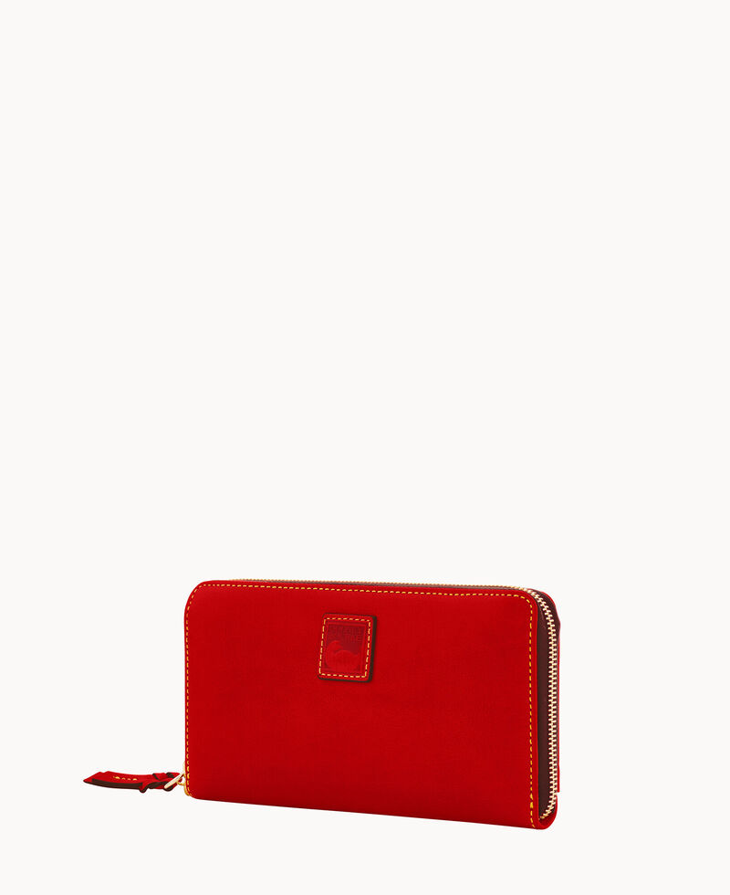 Dooney Florentine Large Zip Around Wristlet Red ID-gKa2FkYa