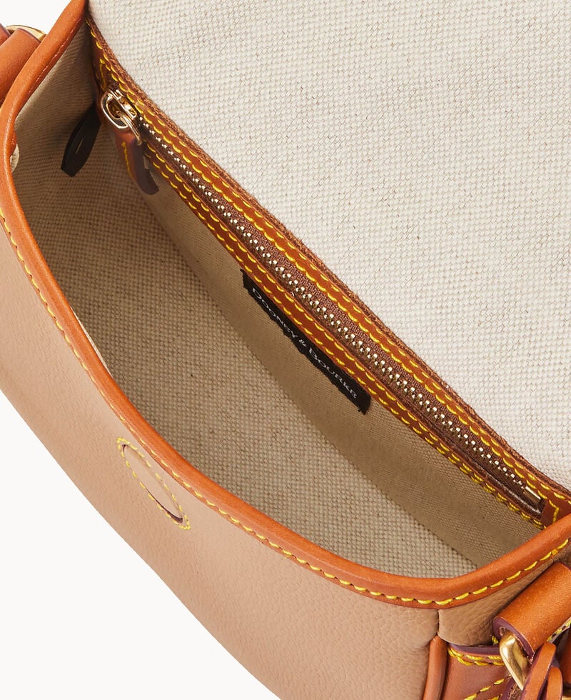 Dooney All Weather Leather 3.0 Saddle Crossbody 20 Taupe ID-iTekz8gz