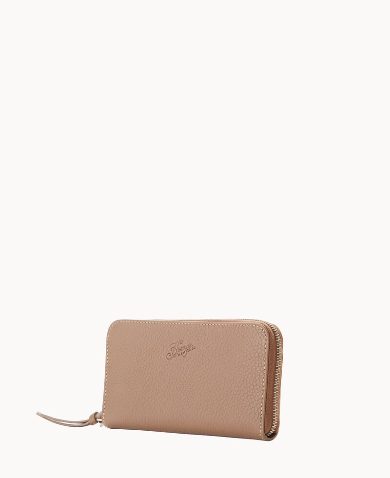 Dooney Henrys Medium Zip Around Wristlet Taupe ID-jwGffqSu