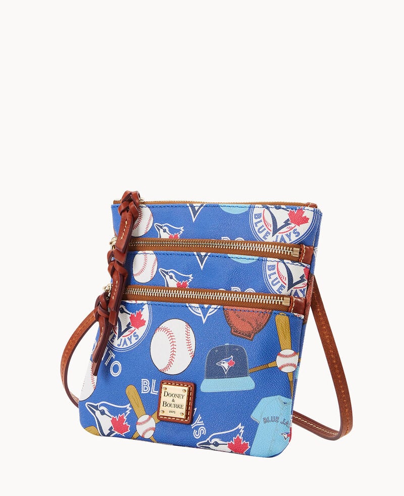 Dooney MLB Blue Jays N S Triple Zip Crossbody Blue Jays ID-keuGnRYe
