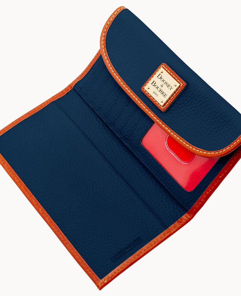 Dooney Pebble Grain Continental Clutch Midnight Blue ID-qqaJlVQa