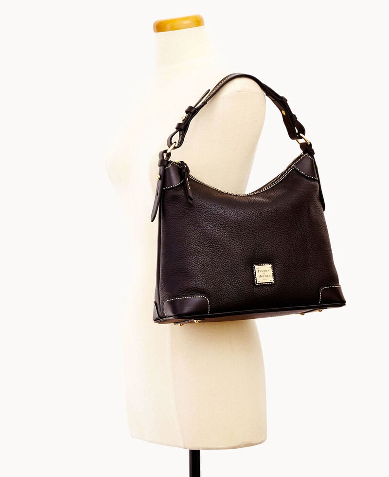Dooney Pebble Grain Hobo Black Black ID-rvqtdsYn