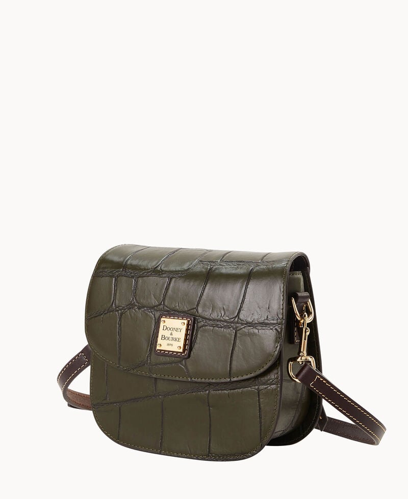 Dooney Denison Saddle Bag Olive ID-sUCIWbDU