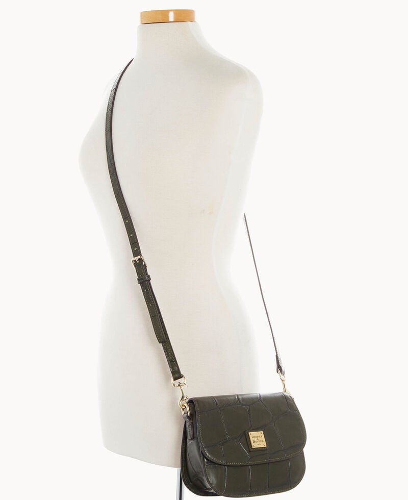 Dooney Denison Saddle Bag Olive ID-sUCIWbDU