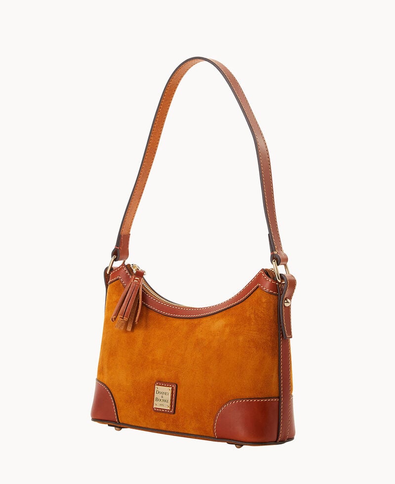 Dooney Suede Shoulder Bag Honey ID-vAoaRJ3n