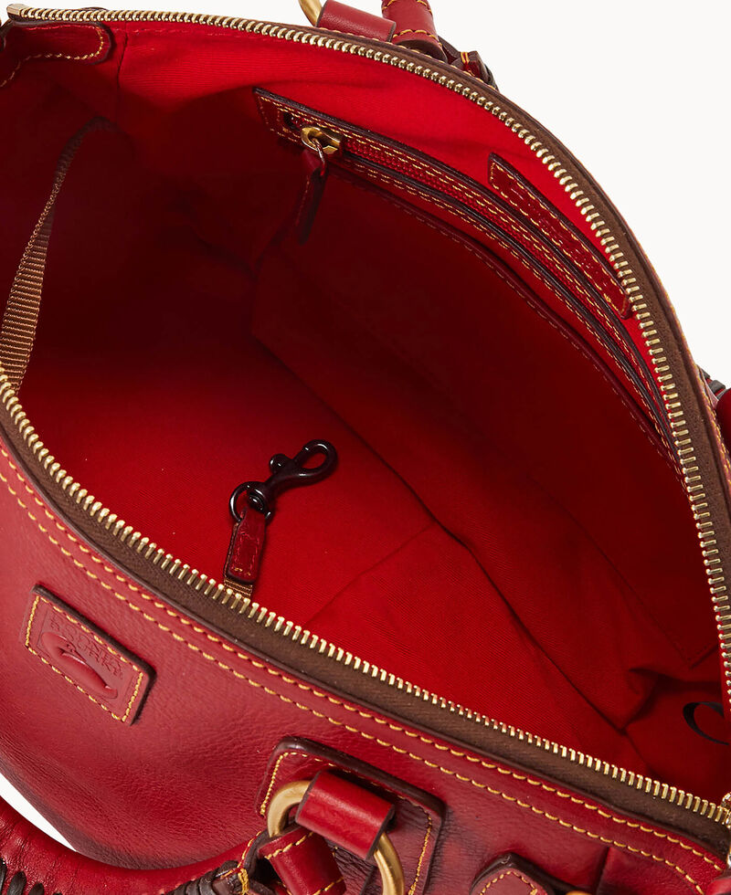 Dooney Florentine Medium Mail Satchel Red ID-yd3aGwQo