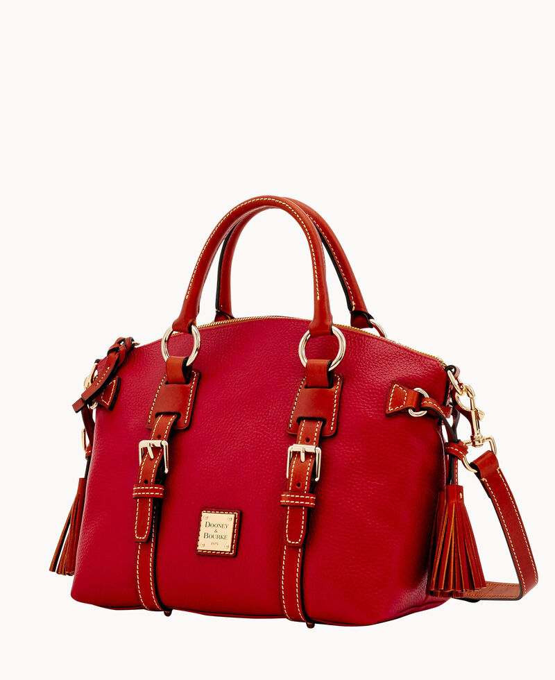 Dooney Pebble Grain Bristol Satchel Red ID-zhw4Hvyj