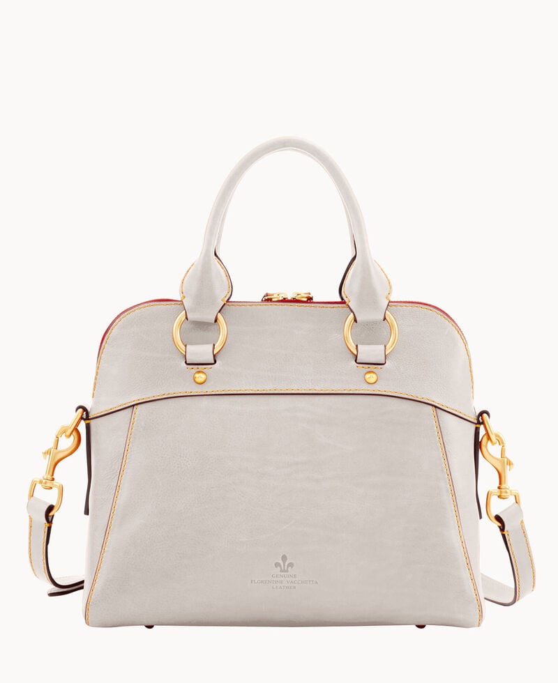 Dooney Florentine Cameron Satchel Ecru ID-zrKTkJcz